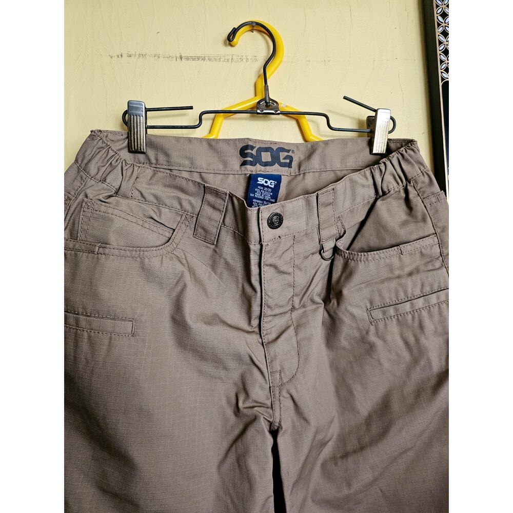 NEW SOG Mens Ripstop 5 Pocket Khaki Pants Sz30/30